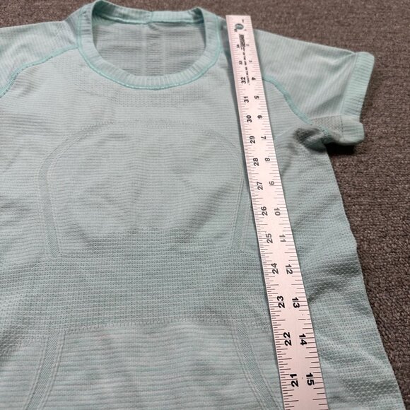 Lululemon Swiftly Short Sleeve T-Shirt Mint Moment Blue Women's Size 4 - Picture 4 of 6